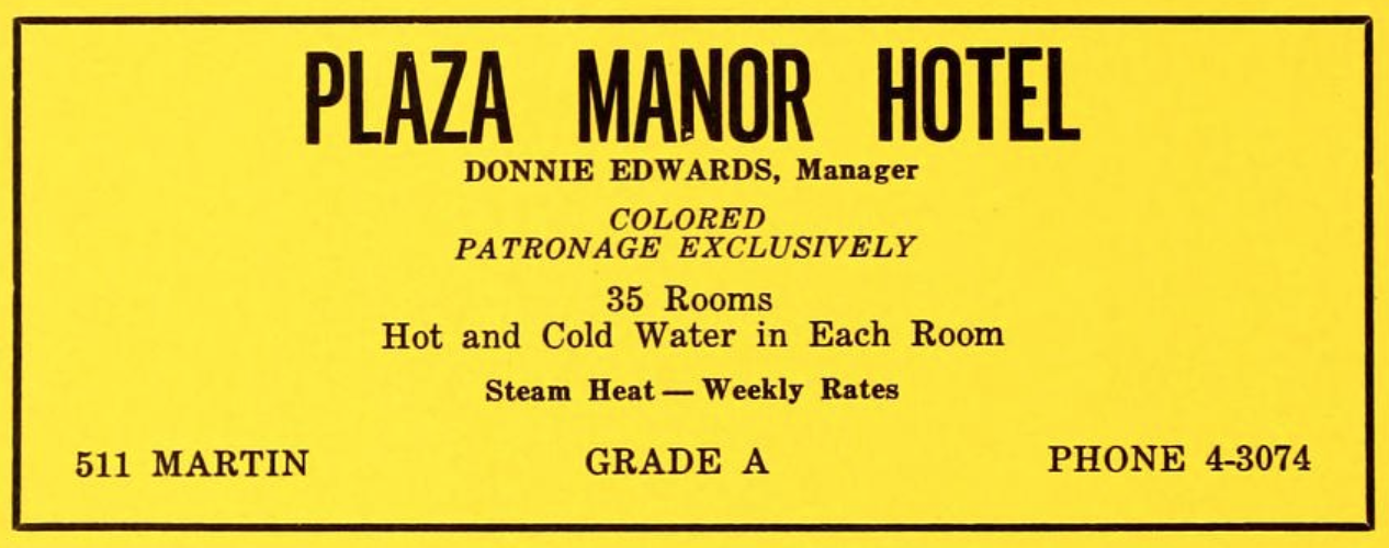 Plaza Manor Hotel NC AAHC